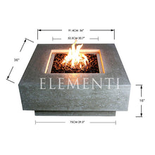 Load image into Gallery viewer, Elementi Manhattan Fire Table