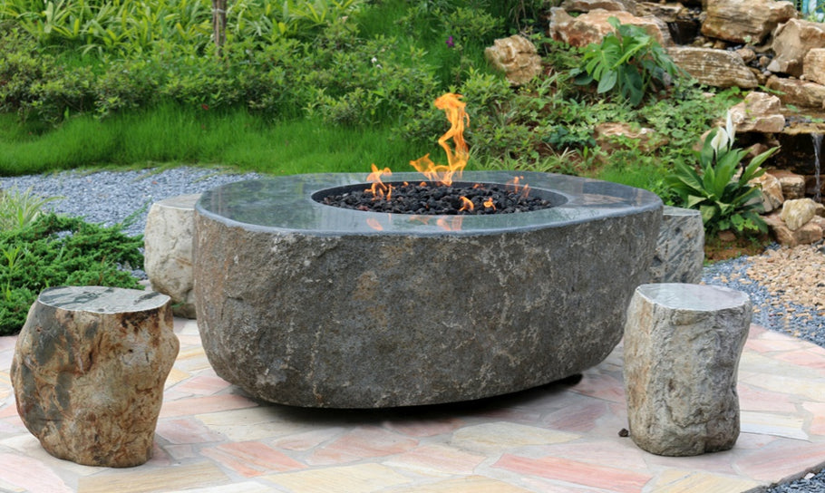 Transform Your Outdoor Space with the Elementi Boulder Fire Table