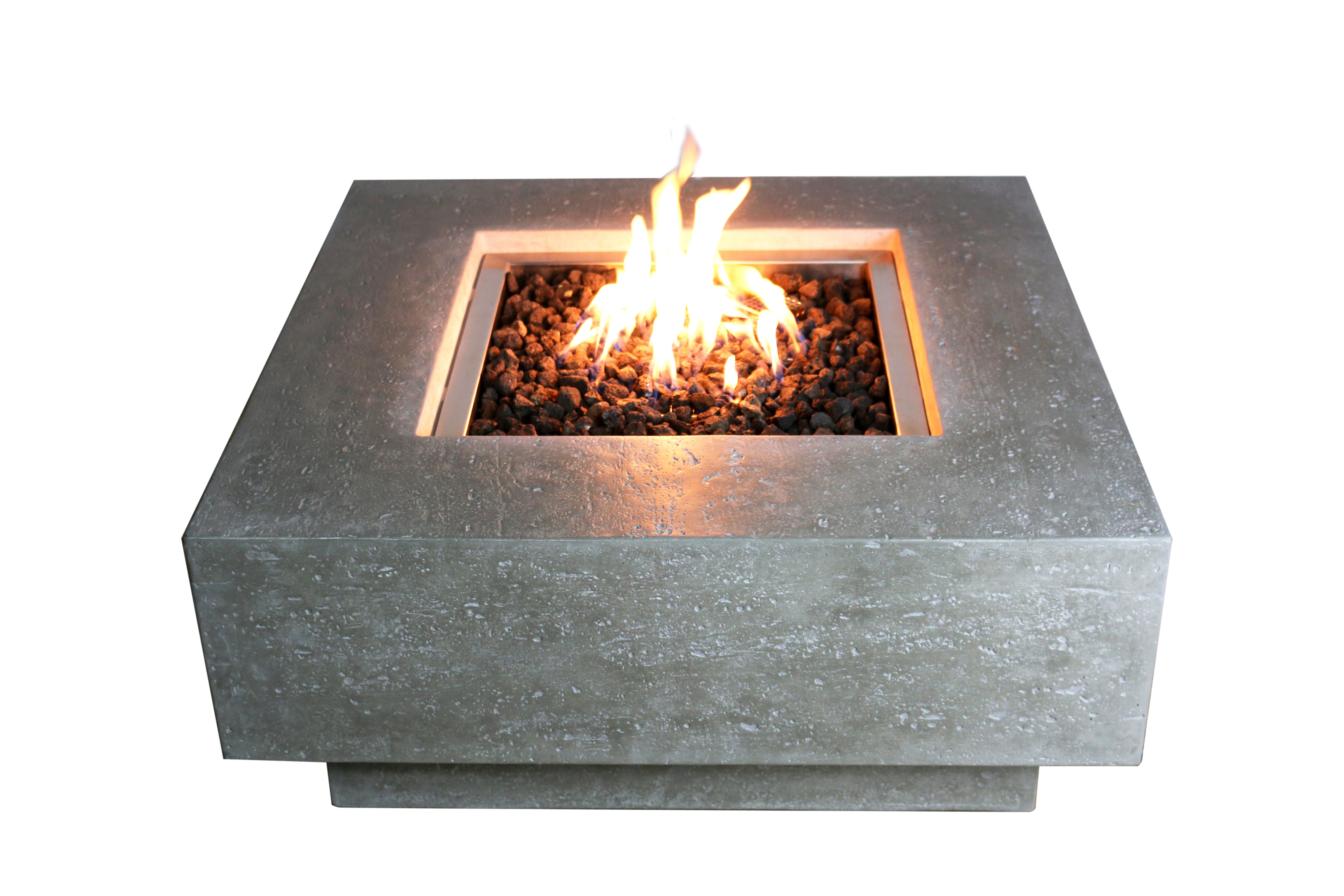 Outsunny Propane Gas Fire Pit Table, Outdoor Firepit with