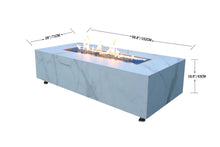 Load image into Gallery viewer, Elementi Carrara - Porcelain Fire Table
