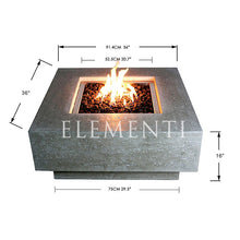 Load image into Gallery viewer, Elementi Manhattan Fire Table
